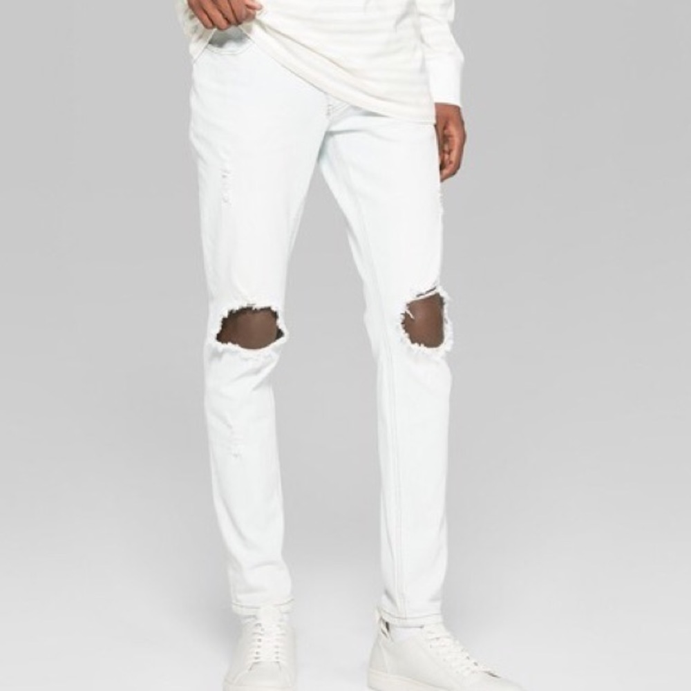 Original Use Men's Slim Fit Destructed Jeans S 28